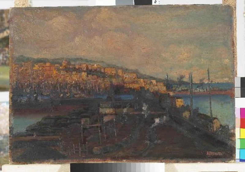  102-Il porto di Genova-Sistema Museale Montichiari Musei. Civica Pinacoteca Antonio e Laura Pasinetti 